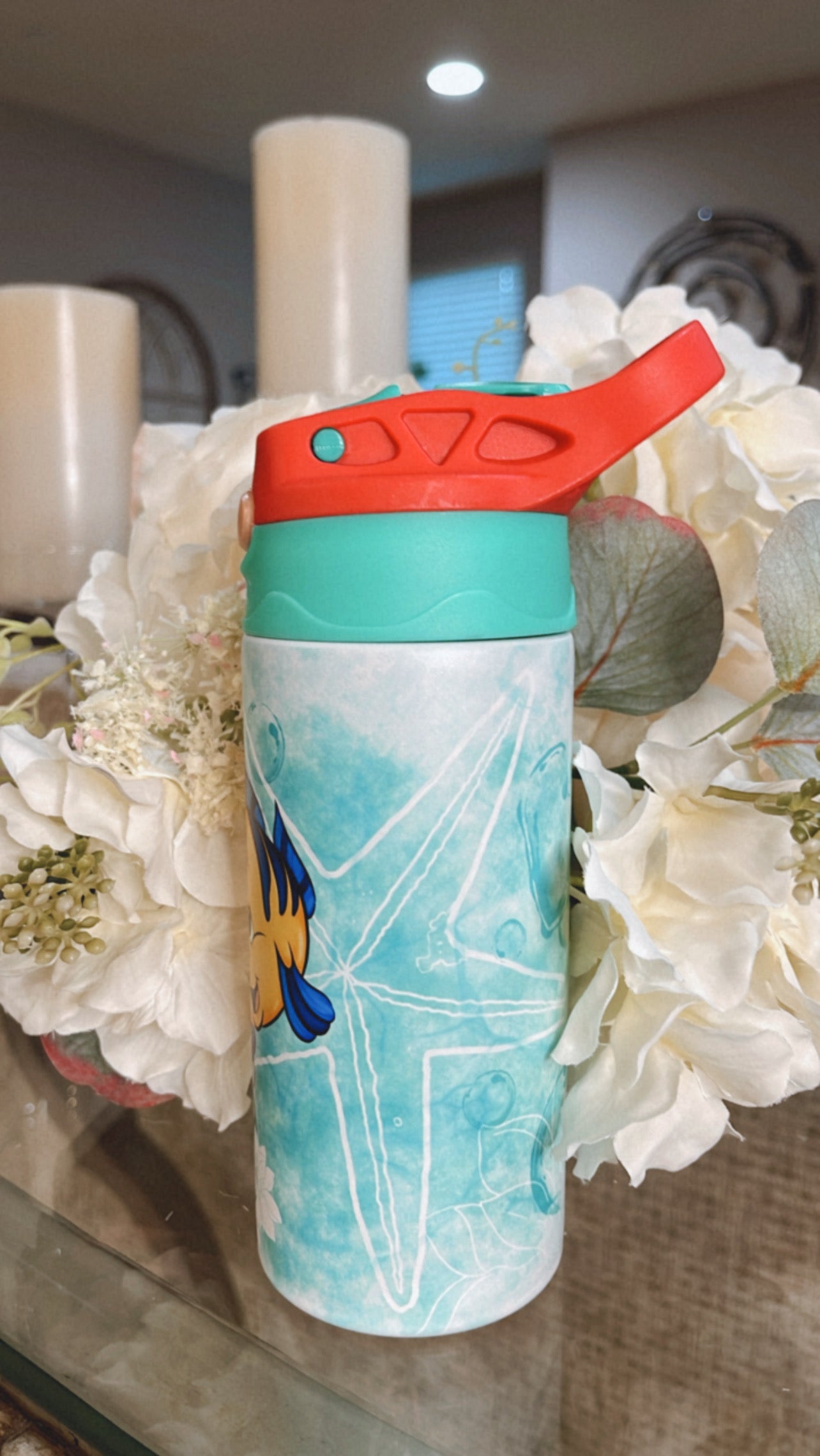 Little Under the Sea Princess Glow & Color Change Kids Tumbler