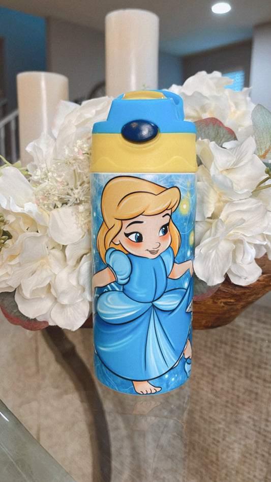 Little Glass Slipper Princess Glow & Color Change Kids Tumbler