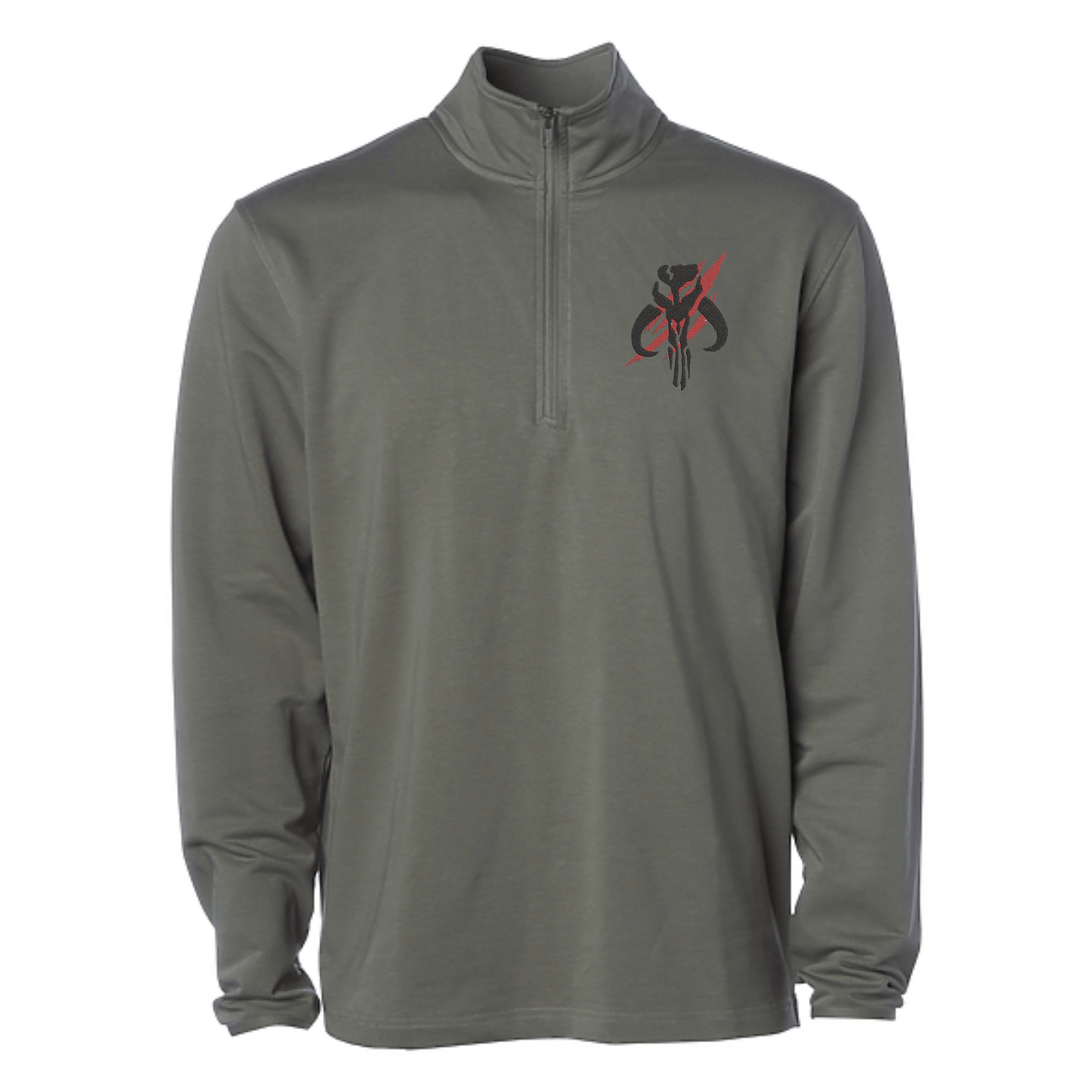Bounty Hunter Men's Embroidered Quarter Zip Sweatshirt