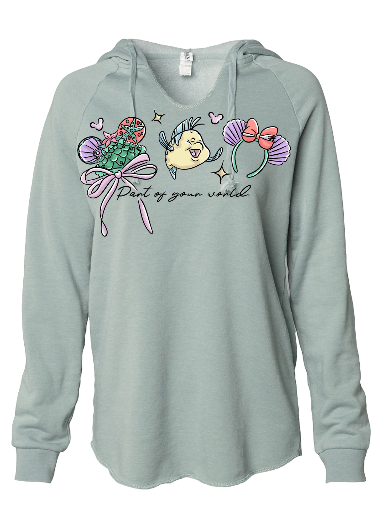 Under the Sea Princess Ears Sweatshirt