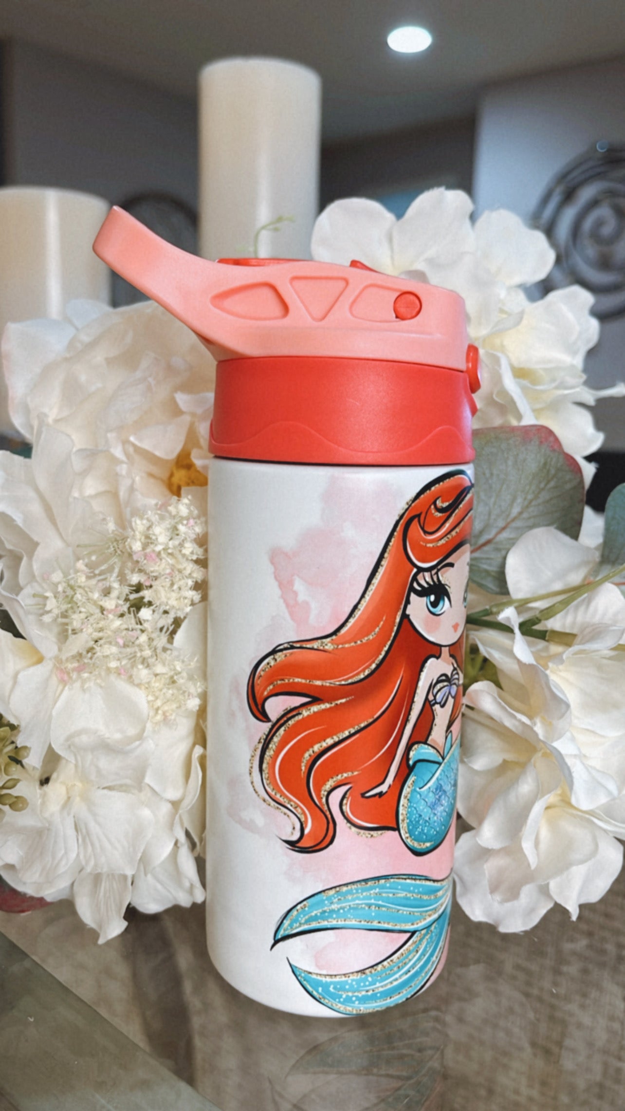 Whimsical Under the Sea Princess Glow & Color Change Tumbler