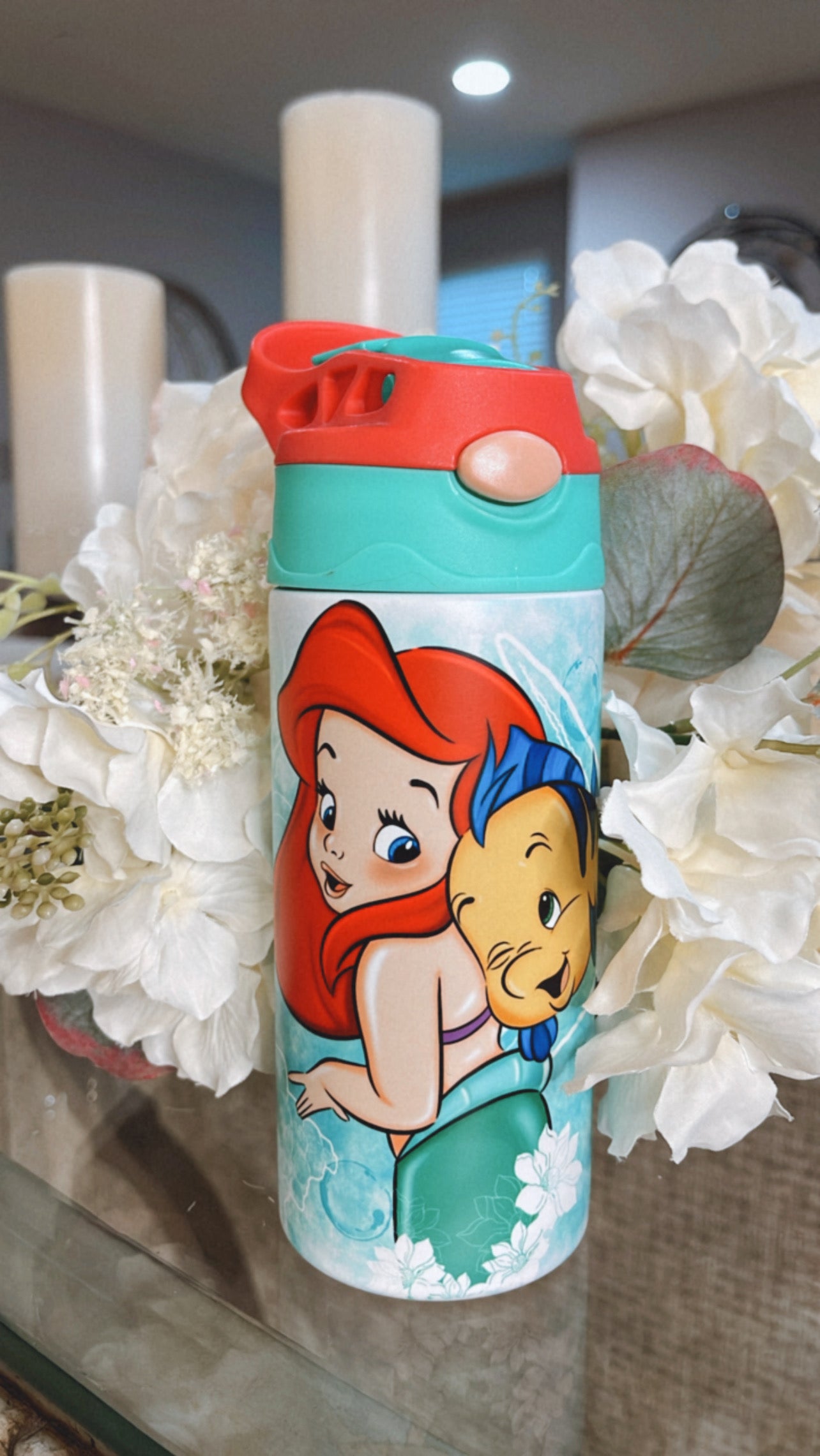 Little Under the Sea Princess Glow & Color Change Kids Tumbler