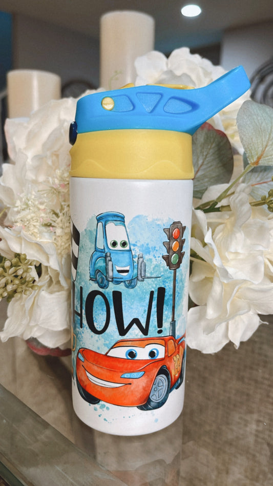 Race Cars Glow & Color Change Kids Tumbler