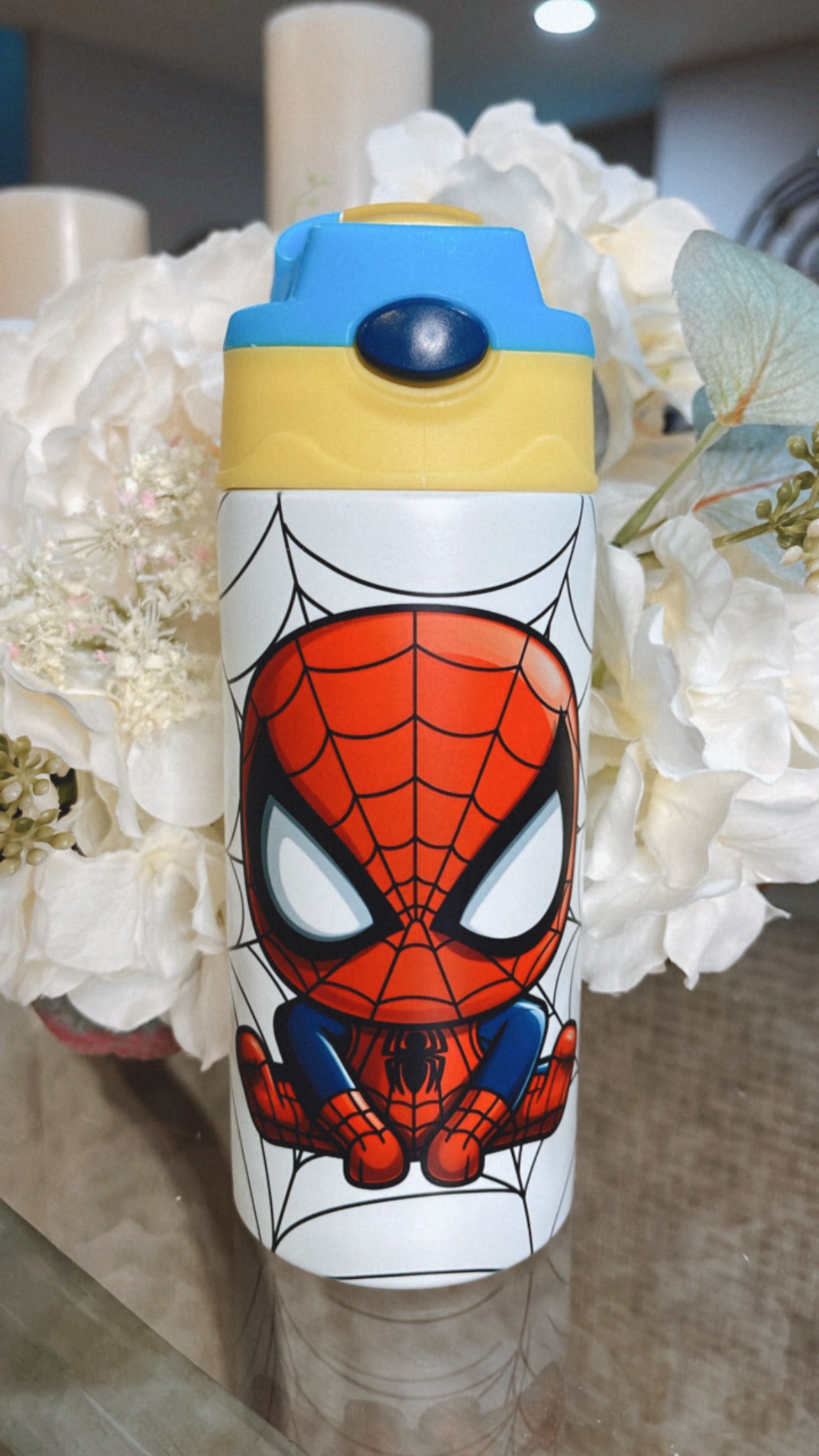 Little Spider Boy Glow & Color Change Kids Tumbler