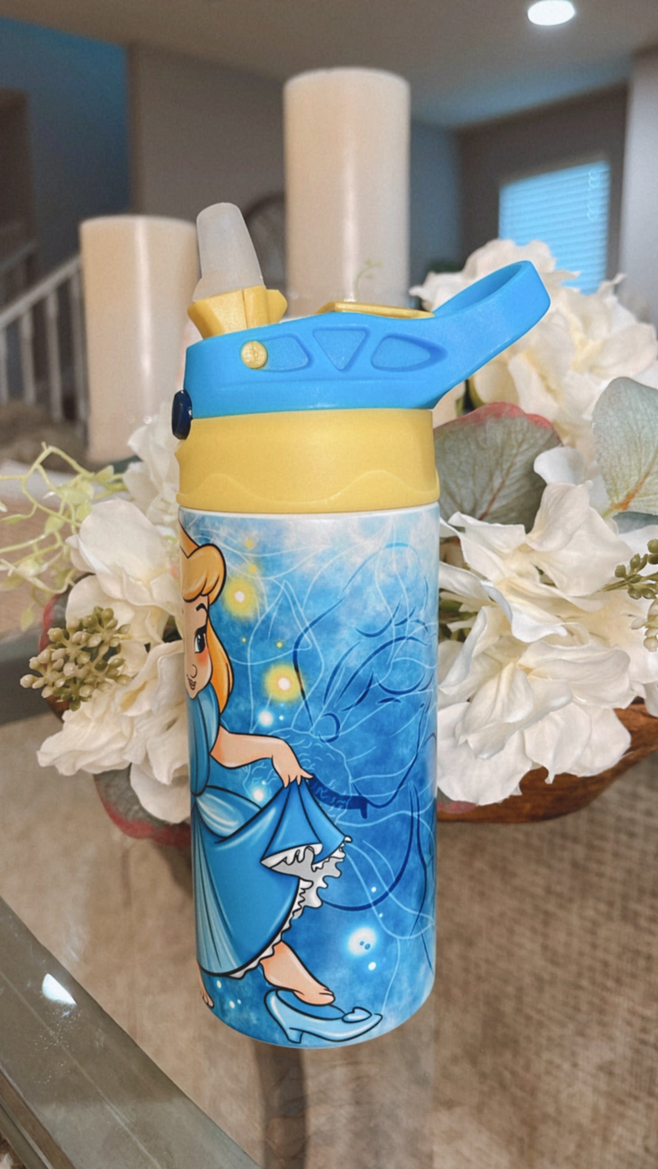Little Glass Slipper Princess Glow & Color Change Kids Tumbler
