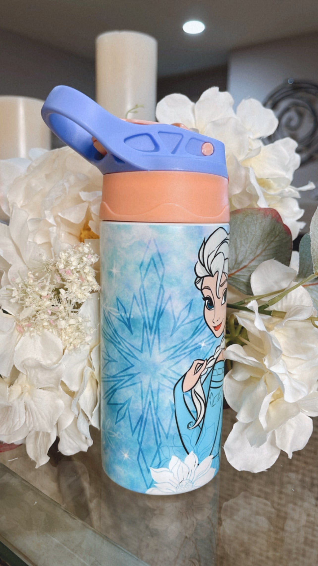 Snowflake Sisters Glow & Color Change Kids Tumbler