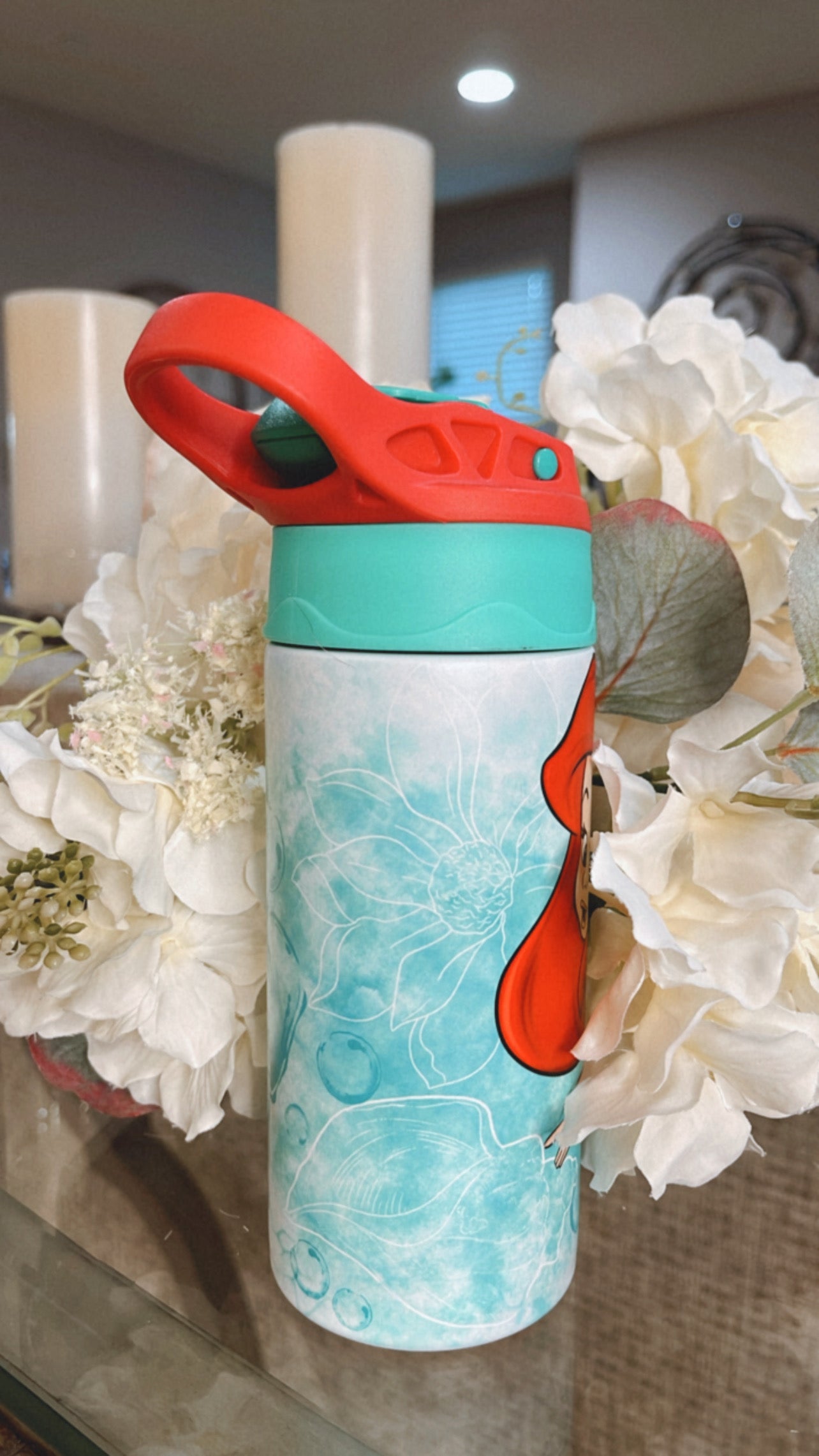 Little Under the Sea Princess Glow & Color Change Kids Tumbler