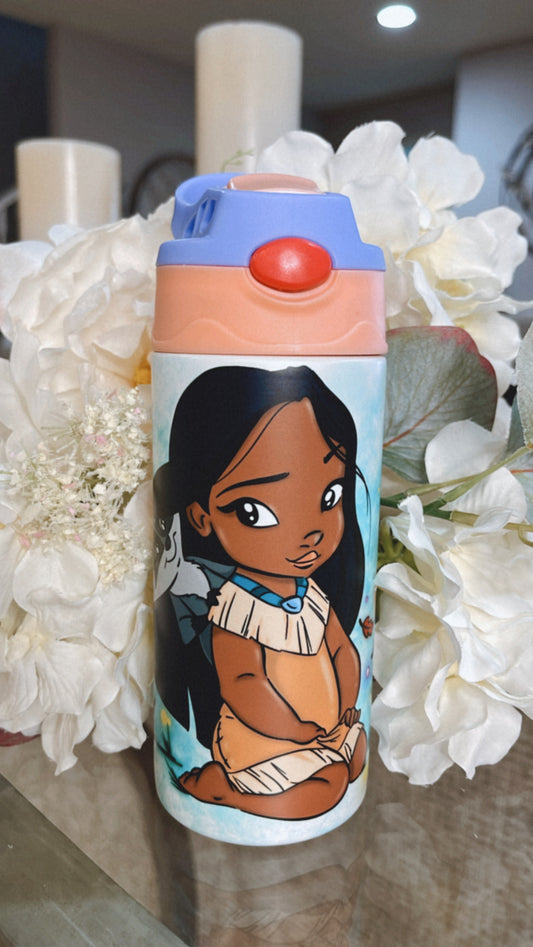 Little Indian Princess Glow & Color Change Kids Tumbler