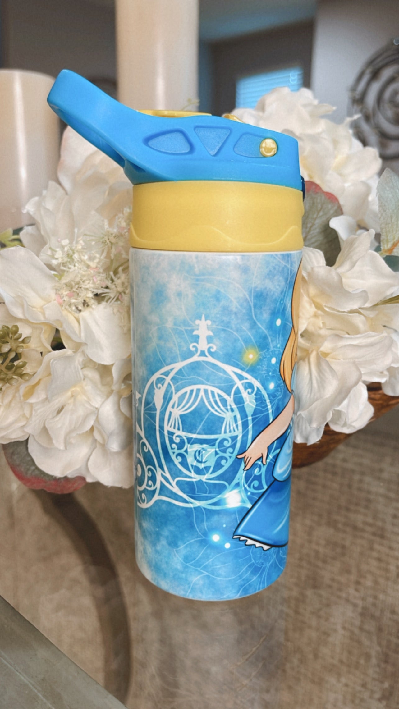 Little Glass Slipper Princess Glow & Color Change Kids Tumbler