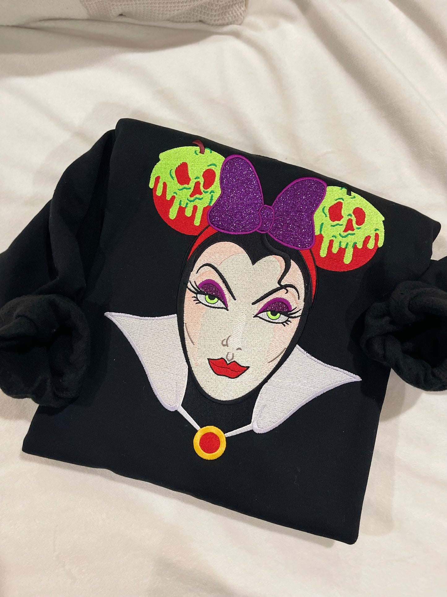 Poison Apple Witch Embroidered Sweatshirt