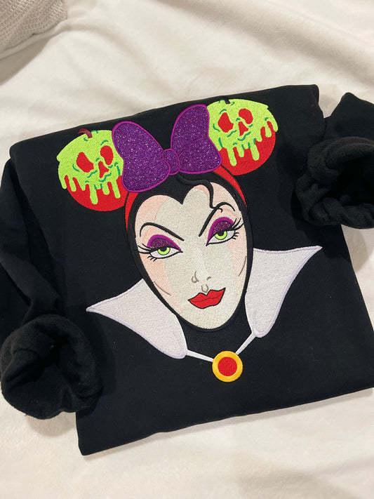 Poison Apple Witch Embroidered Sweatshirt
