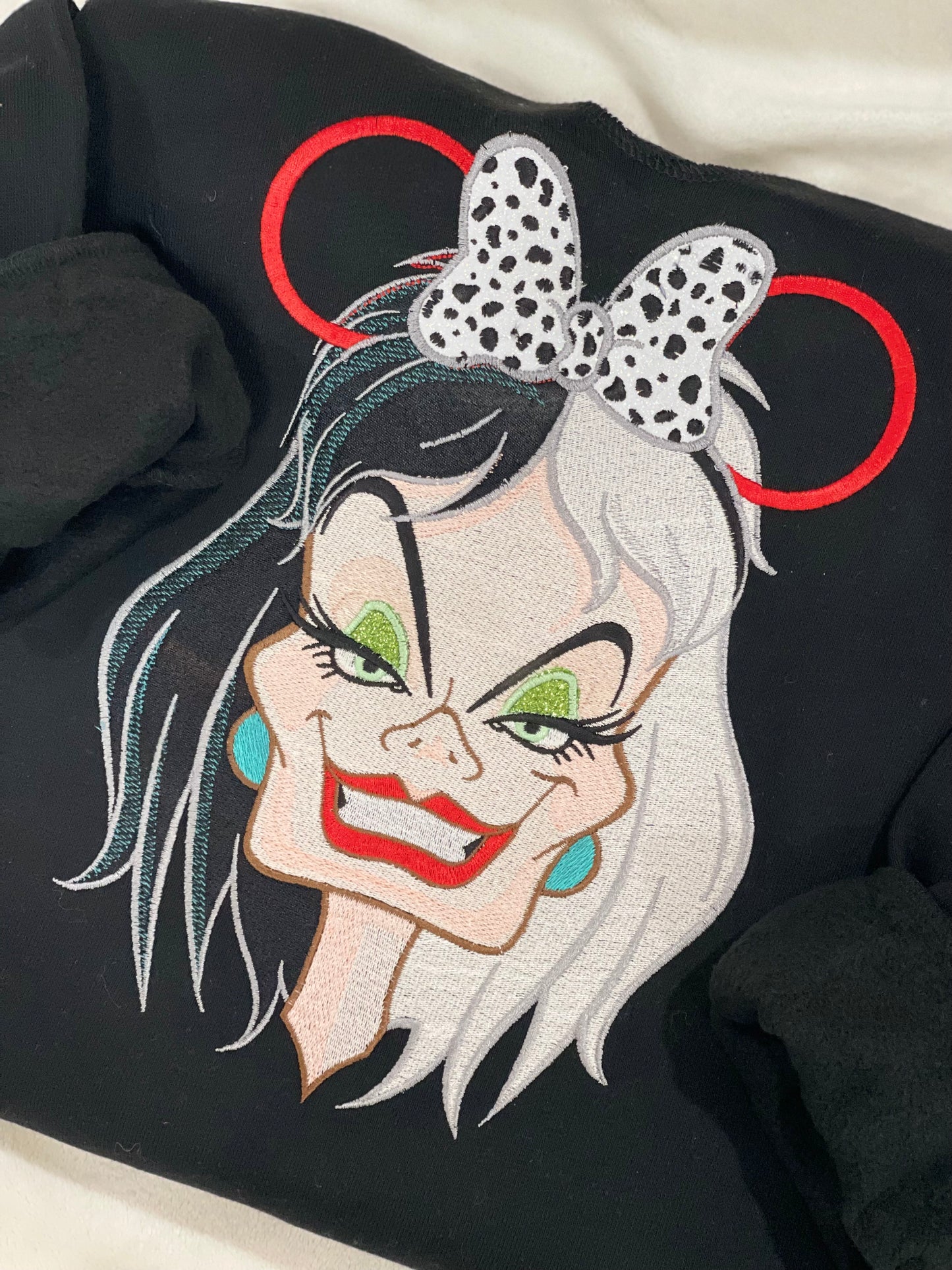 Evil Dog Lady Embroidered Sweatshirt
