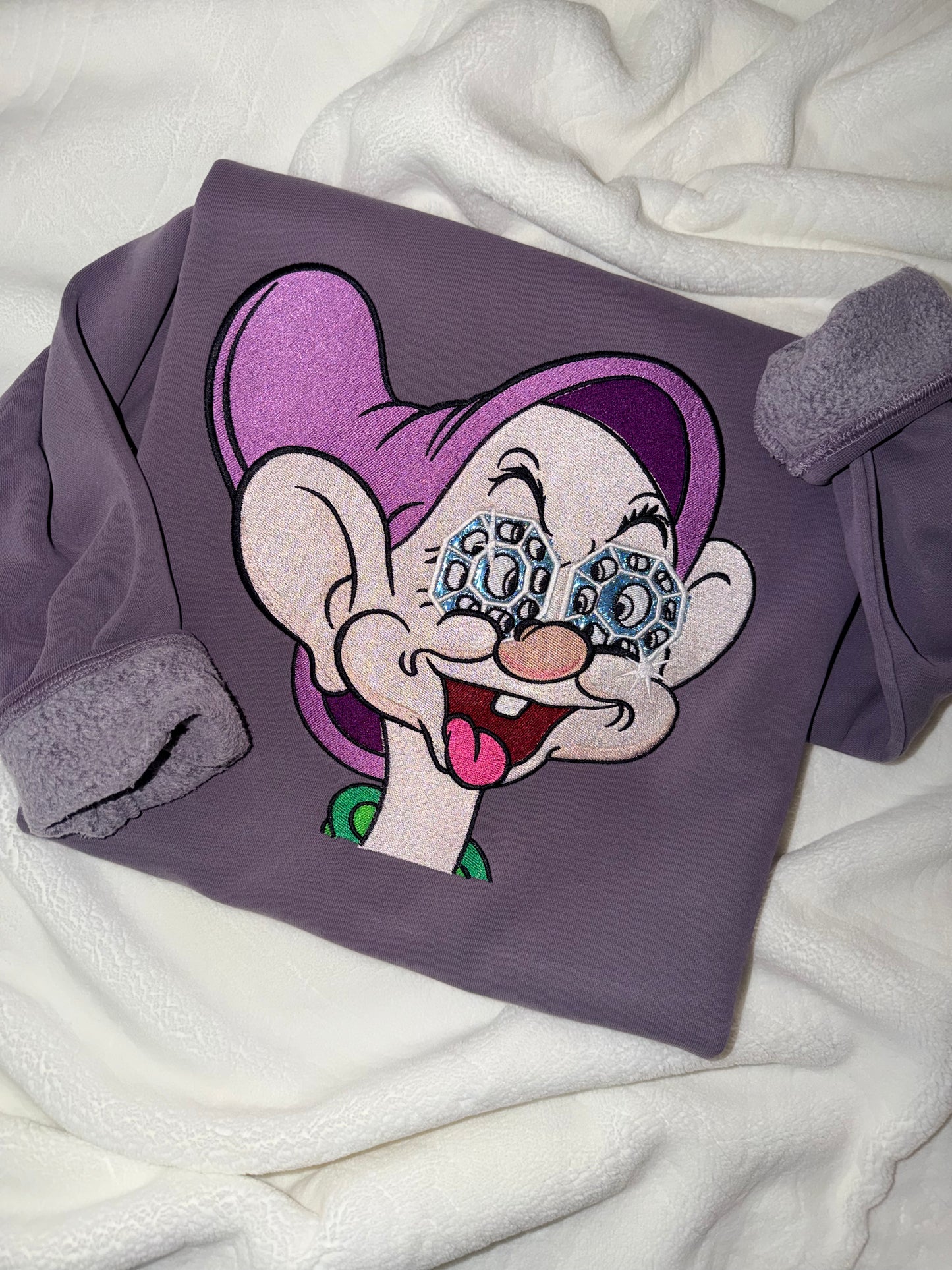 Diamond Eyes Embroidered Sweatshirt