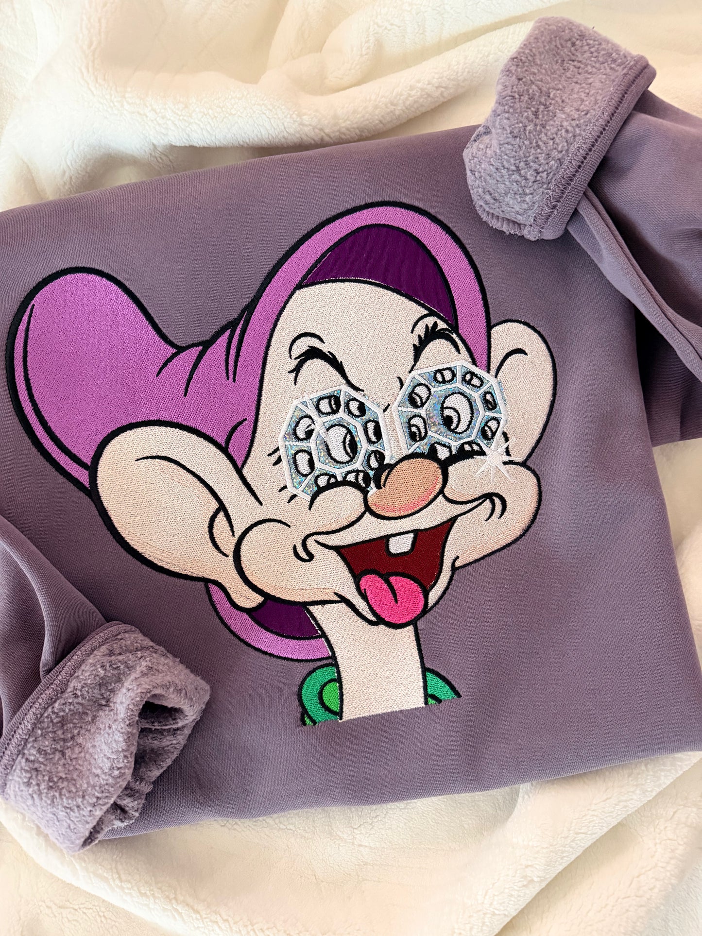 Diamond Eyes Embroidered Sweatshirt