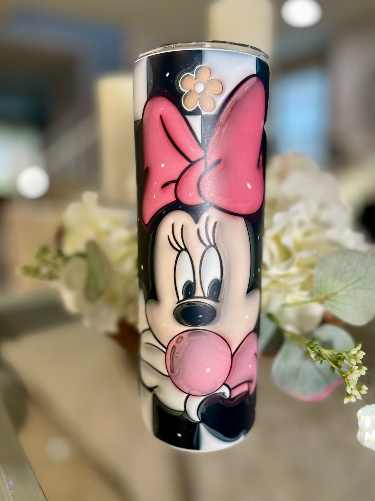 Miss Mouse Checkers 20oz Tumbler
