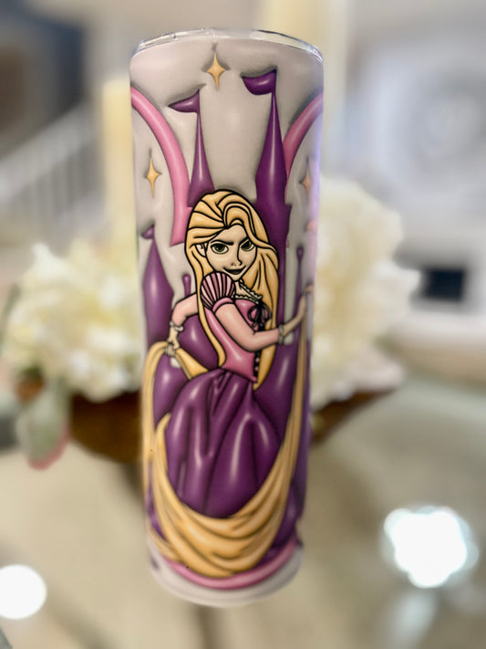 Long Haired Princess 20oz Tumbler